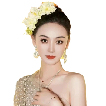 Dodatak za kosu s platnenim cvijetom, ručno izrađeno, boemski etnički stil