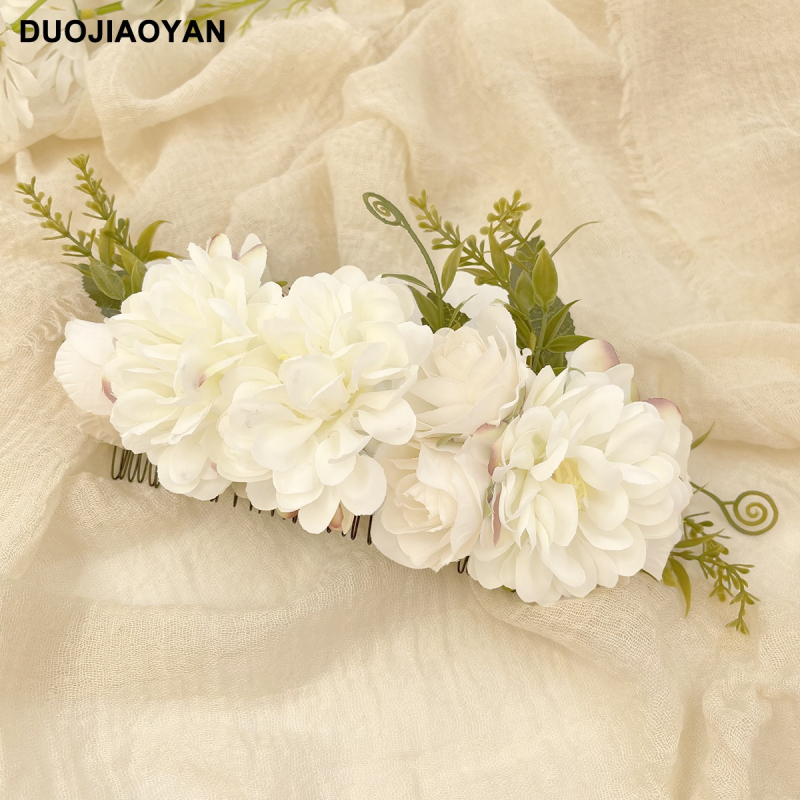 Dodatak za kosu s platnenim cvijetom, ručno izrađeno, boemski etnički stil