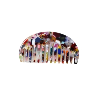 Ģeometriska pusmēness matu ķemme, materiāls: etiķskābe, Korejas stilā, unisex, apstrāde: eļļas injekcija, izcelsme Yiwu