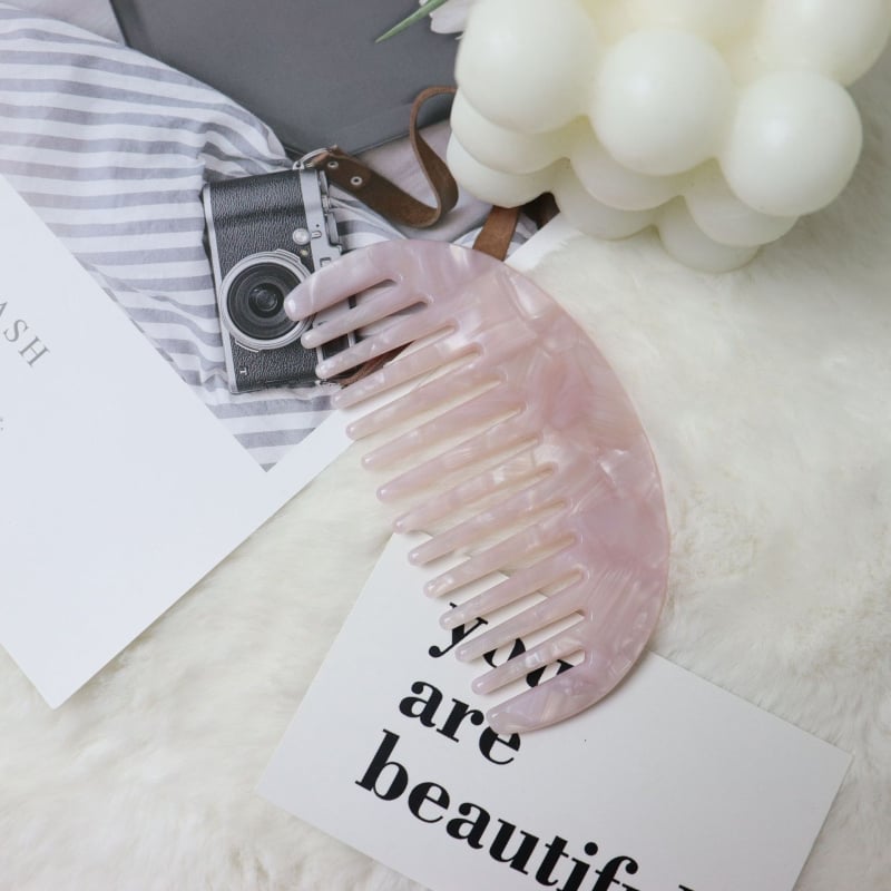 Ģeometriska pusmēness matu ķemme, materiāls: etiķskābe, Korejas stilā, unisex, apstrāde: eļļas injekcija, izcelsme Yiwu