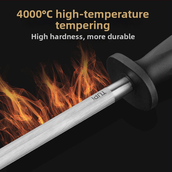 Peilių galandimo lazdelė – aukštos anglies plienas, profesionalus, universalus stilius, išleista 2022 m. pavasarį