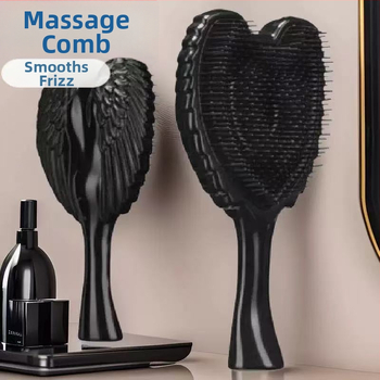 Masāžas ķemme ar gaisa spilvenu sievietēm – Eņģeļu karalienes spārnu dizains, Daudzfunkcionāla kopšana (Zīmols: Laugh well; Materiāls: ABS; Izcelsme: Zhejiang; Piemērots: Vispārējā sabiedrība)