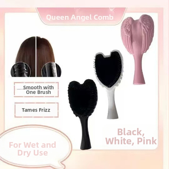 Masāžas ķemme ar gaisa spilvenu sievietēm – Eņģeļu karalienes spārnu dizains, Daudzfunkcionāla kopšana (Zīmols: Laugh well; Materiāls: ABS; Izcelsme: Zhejiang; Piemērots: Vispārējā sabiedrība)