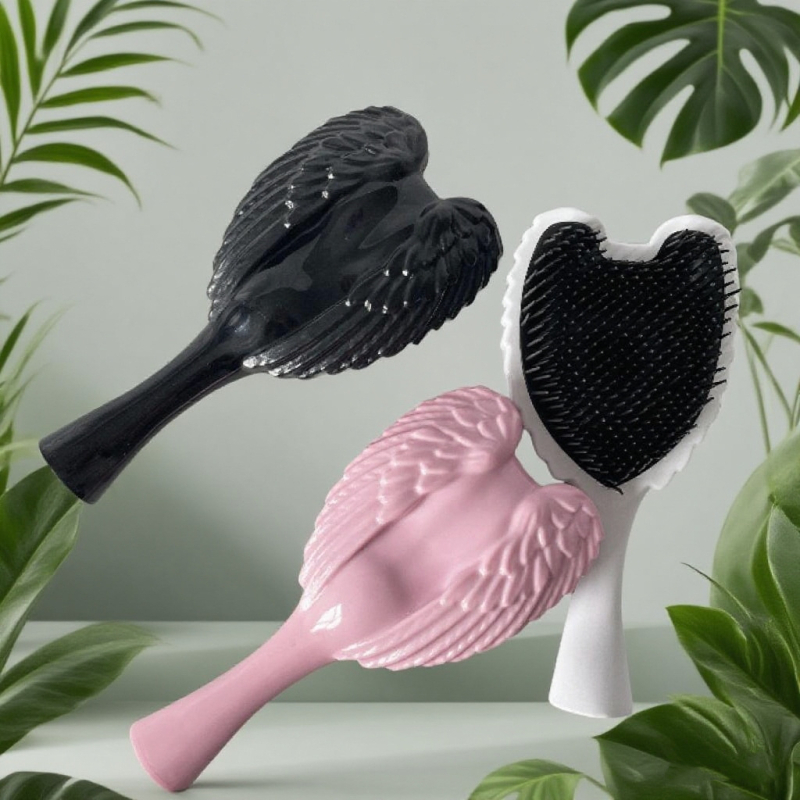 Masāžas ķemme ar gaisa spilvenu sievietēm – Eņģeļu karalienes spārnu dizains, Daudzfunkcionāla kopšana (Zīmols: Laugh well; Materiāls: ABS; Izcelsme: Zhejiang; Piemērots: Vispārējā sabiedrība)