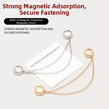 Μαγνητικά μανικετόκουμπα – κράμα μετάλλου, γυναικείο IN στυλ, στρογγυλό σχήμα, ηλεκτροπλατίωση, άνοιξη 2025