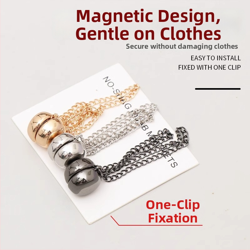 Magnetické manžetové gombíky – zliatina, dámsky INS štýl, kruhový tvar, elektroplatovanie, jar 2025