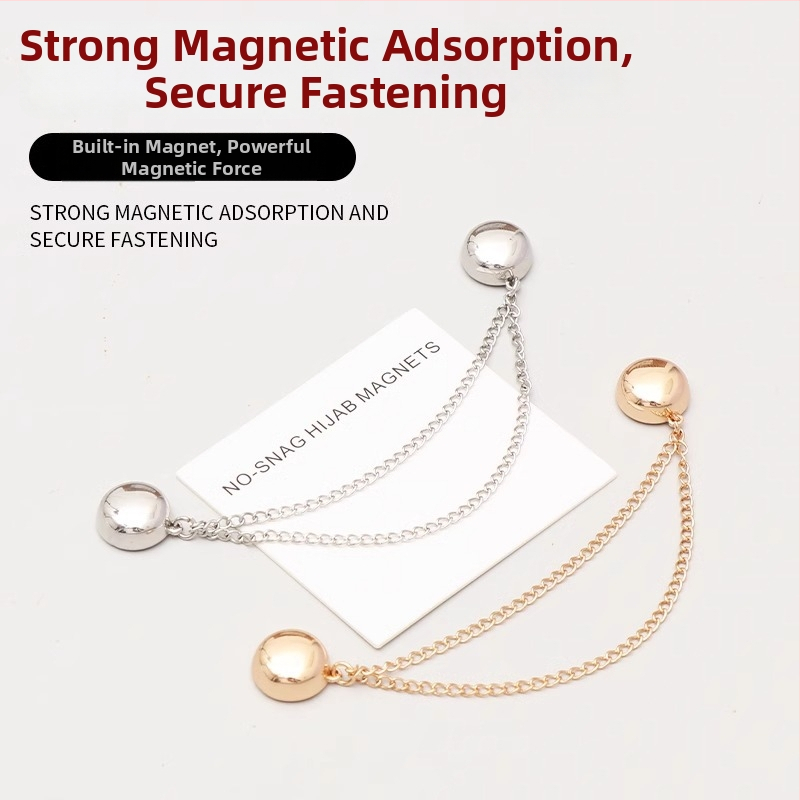 Magnetické manžetové gombíky – zliatina, dámsky INS štýl, kruhový tvar, elektroplatovanie, jar 2025