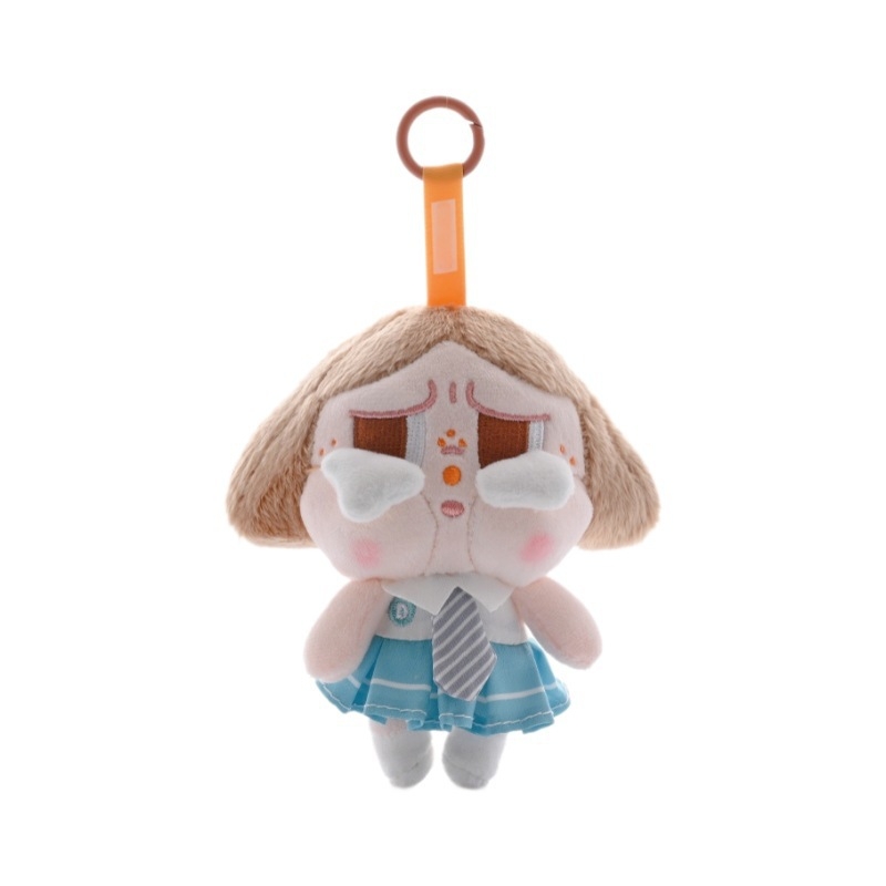 Šviesianti pūkuota lėlė raktų pakabukui mokyklos kuprinei - mielas studentų stiliaus figūrėlė, scenų žaidimas, amžius 7–14 metų, spalvota dėžutė įpakavimas