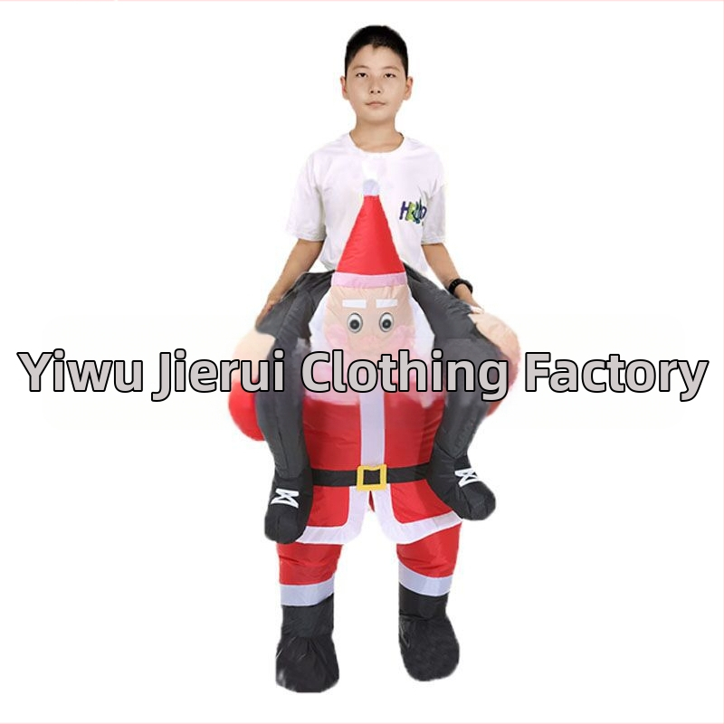 Karikatuurne maskott-kostüüm – puhutav põdrakostüüm lavaproovideks (210T kangas; puhutav; pooljuhitav ja pool-mehaaniline valmistus; sobiv pühade ja lavaproovide jaoks)