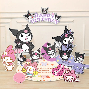 Dzimšanas dienas skatuves dekoru komplekts ar KT paneļu fonu un baloniem — papīrs, krītošie baloni, astes bumbas formas baloni