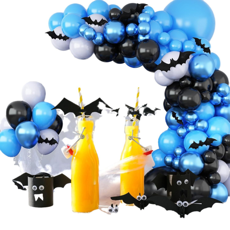 Pūšamonu dekoru komplekts dzimšanas dienai (materiāls: latekss; balona tips: dekoratīvais balons; forma: apaļa; drukāts LOGO: nav; pielietojums: dzimšanas diena)