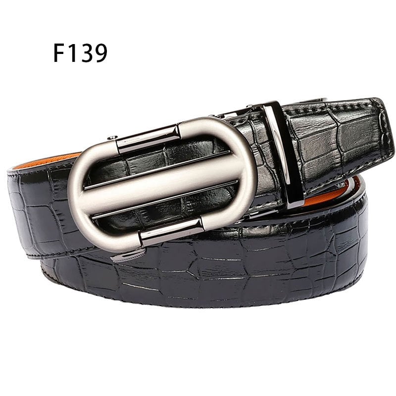 Curea bărbați Time Choice din piele split, cataramă automată din aliaj de zinc, lățime 2-4 cm