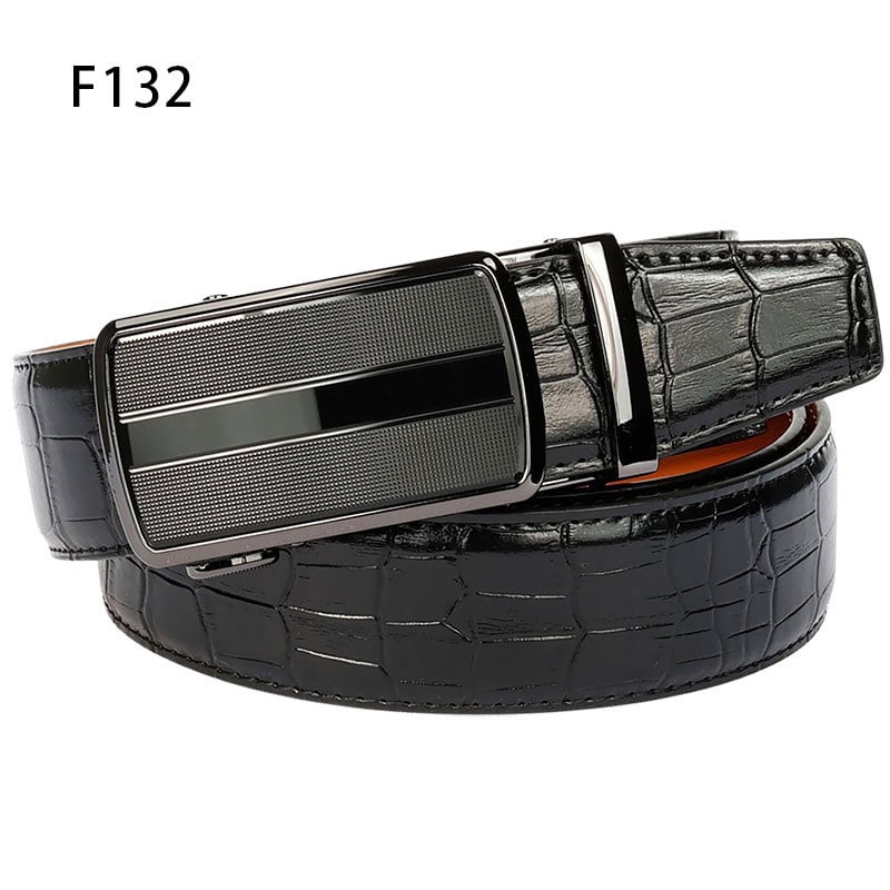 Curea bărbați Time Choice din piele split, cataramă automată din aliaj de zinc, lățime 2-4 cm