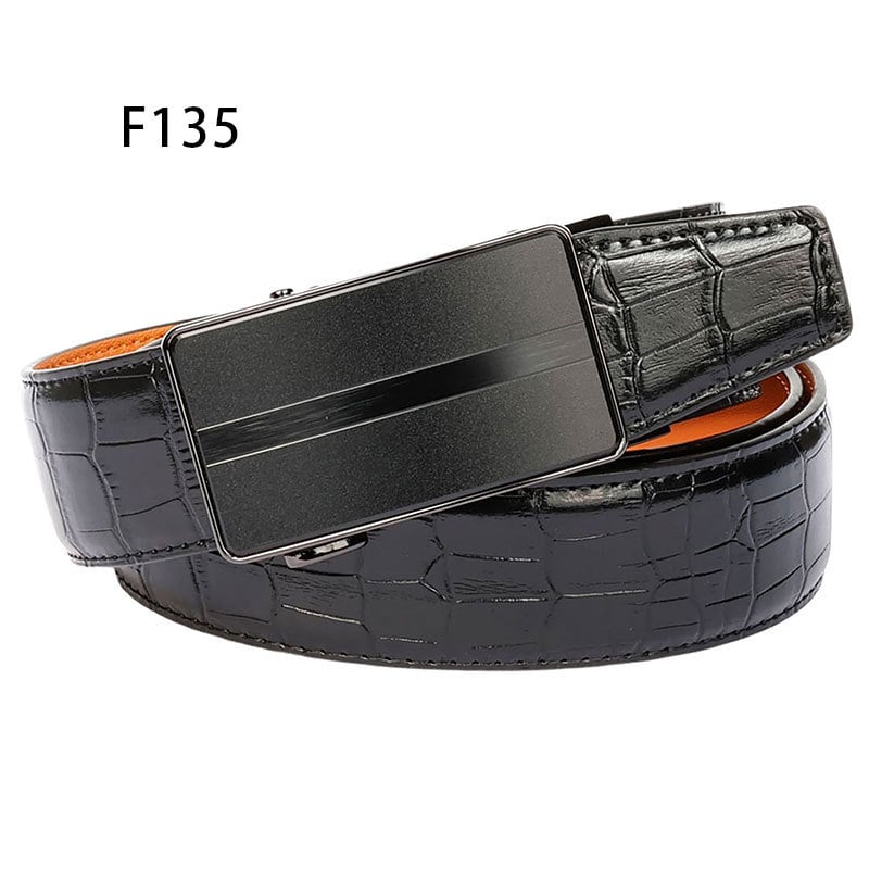 Curea bărbați Time Choice din piele split, cataramă automată din aliaj de zinc, lățime 2-4 cm