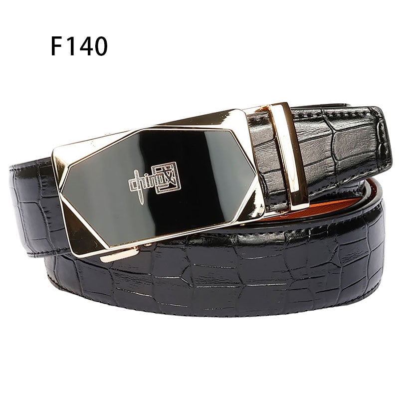 Curea bărbați Time Choice din piele split, cataramă automată din aliaj de zinc, lățime 2-4 cm