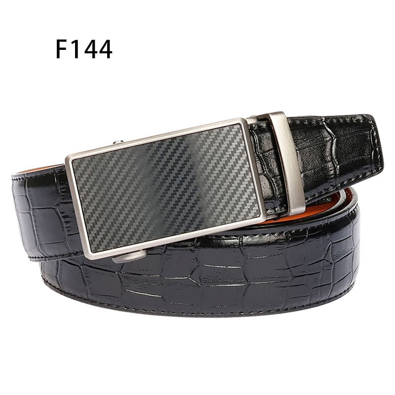 Curea bărbați Time Choice din piele split, cataramă automată din aliaj de zinc, lățime 2-4 cm