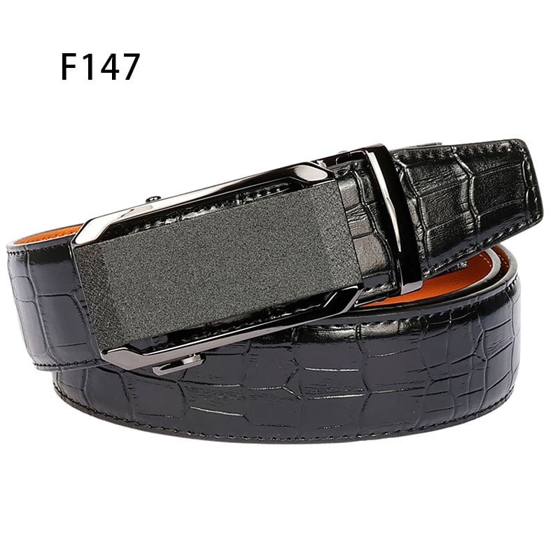 Curea bărbați Time Choice din piele split, cataramă automată din aliaj de zinc, lățime 2-4 cm