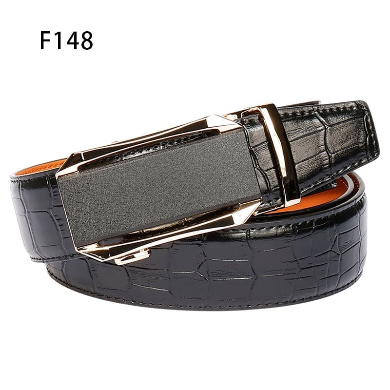 Curea bărbați Time Choice din piele split, cataramă automată din aliaj de zinc, lățime 2-4 cm