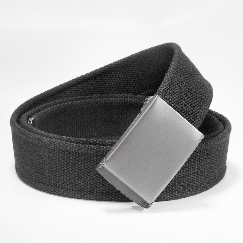 Centură din pânză cu cataramă din fier și închidere automată, lățime 2-4 cm