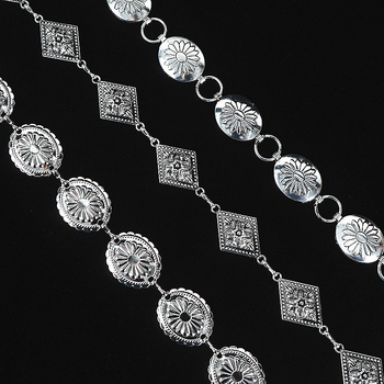 Ling Nuo metāla jostas ķēde, universāls stils, vienkāršā cilpa, platums 2–3 cm