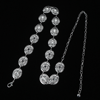 Ling Nuo metāla jostas ķēde, universāls stils, vienkāršā cilpa, platums 2–3 cm