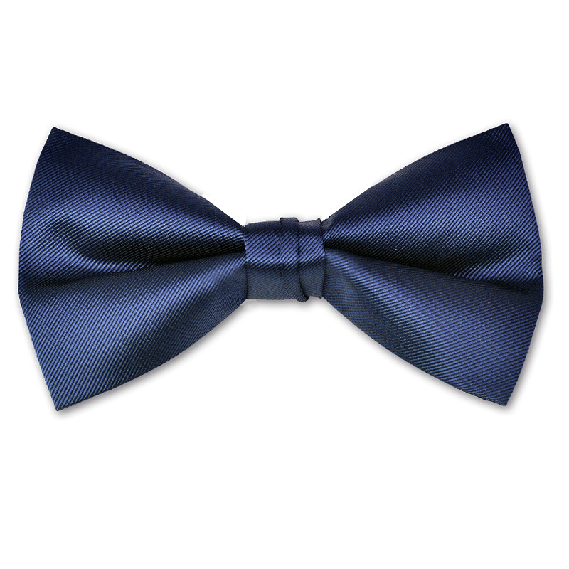 Muški formalni leptir-mašna s ravnom glavom, Jacquard, poliester, jednofarbni uzorak, podstava poliester-saten