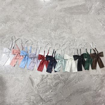 Sievietēm kaklasaite ar loku, polka dot raksts, rayon materiāls, korejiešu versija