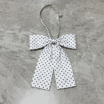 Sievietēm kaklasaite ar loku, polka dot raksts, rayon materiāls, korejiešu versija