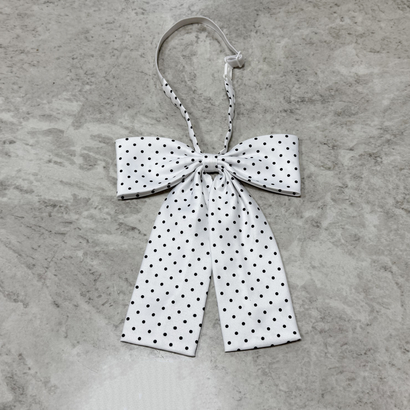 Sievietēm kaklasaite ar loku, polka dot raksts, rayon materiāls, korejiešu versija