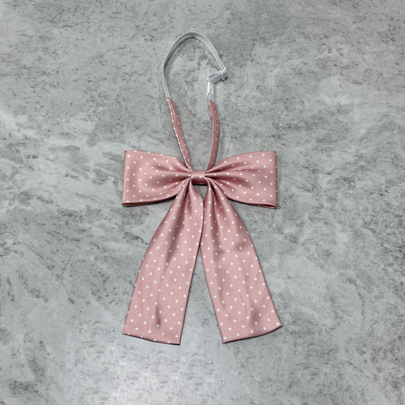 Sievietēm kaklasaite ar loku, polka dot raksts, rayon materiāls, korejiešu versija