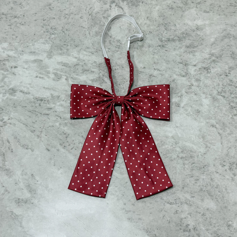 Sievietēm kaklasaite ar loku, polka dot raksts, rayon materiāls, korejiešu versija