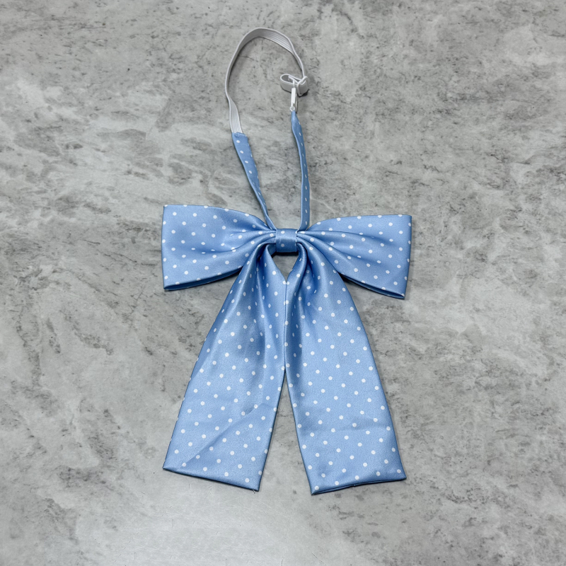 Sievietēm kaklasaite ar loku, polka dot raksts, rayon materiāls, korejiešu versija