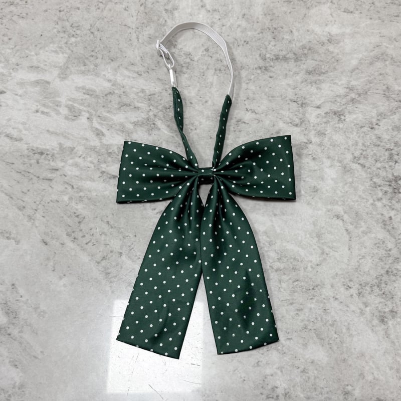 Sievietēm kaklasaite ar loku, polka dot raksts, rayon materiāls, korejiešu versija