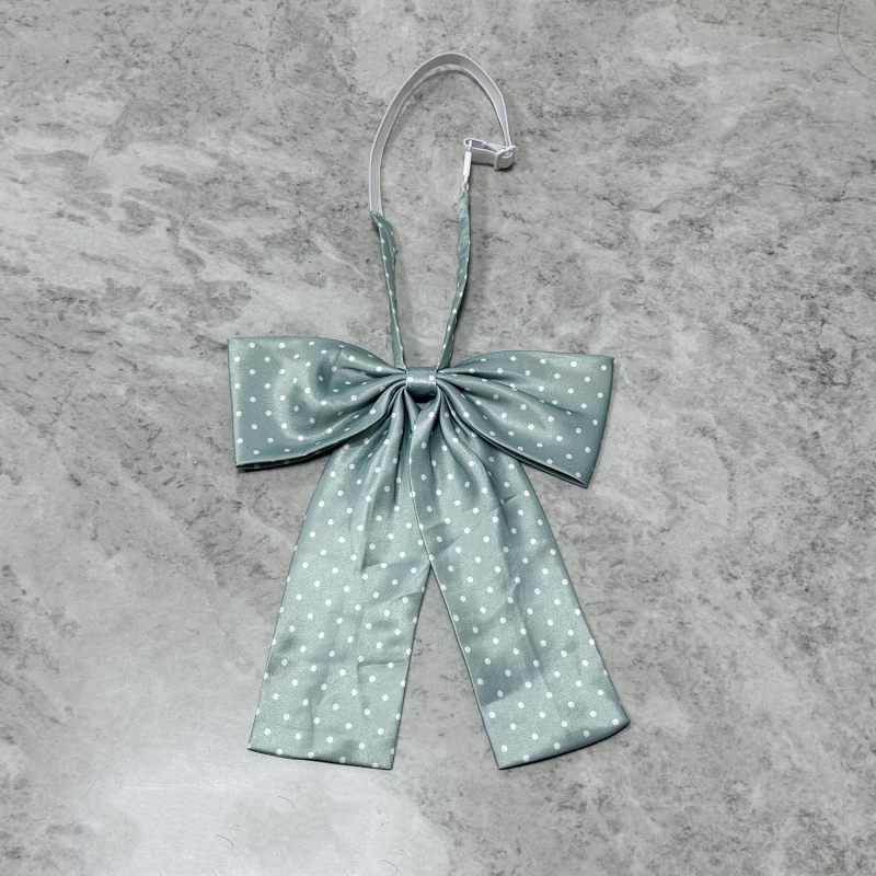 Sievietēm kaklasaite ar loku, polka dot raksts, rayon materiāls, korejiešu versija