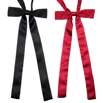 Ziedu motīva kakla lente ar papionu, satīna apdare, poliestera šķiedra, vienkrāsains raksts, sievietes stils, pielāgota apstrāde.