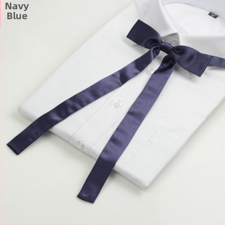 Ziedu motīva kakla lente ar papionu, satīna apdare, poliestera šķiedra, vienkrāsains raksts, sievietes stils, pielāgota apstrāde.