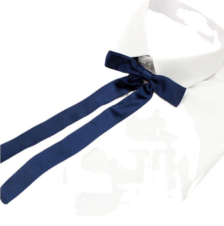 Ziedu motīva kakla lente ar papionu, satīna apdare, poliestera šķiedra, vienkrāsains raksts, sievietes stils, pielāgota apstrāde.