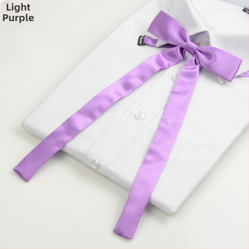 Ziedu motīva kakla lente ar papionu, satīna apdare, poliestera šķiedra, vienkrāsains raksts, sievietes stils, pielāgota apstrāde.