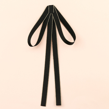 Kakla ziedu loku – universāls, korejiešu stils, satīna apdare, poliestera šķiedra, vienkrāsains raksts