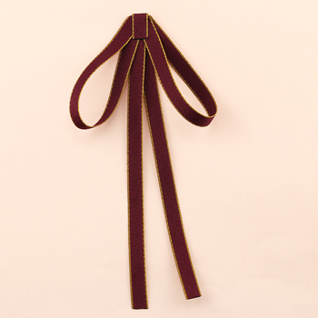 Kakla ziedu loku – universāls, korejiešu stils, satīna apdare, poliestera šķiedra, vienkrāsains raksts