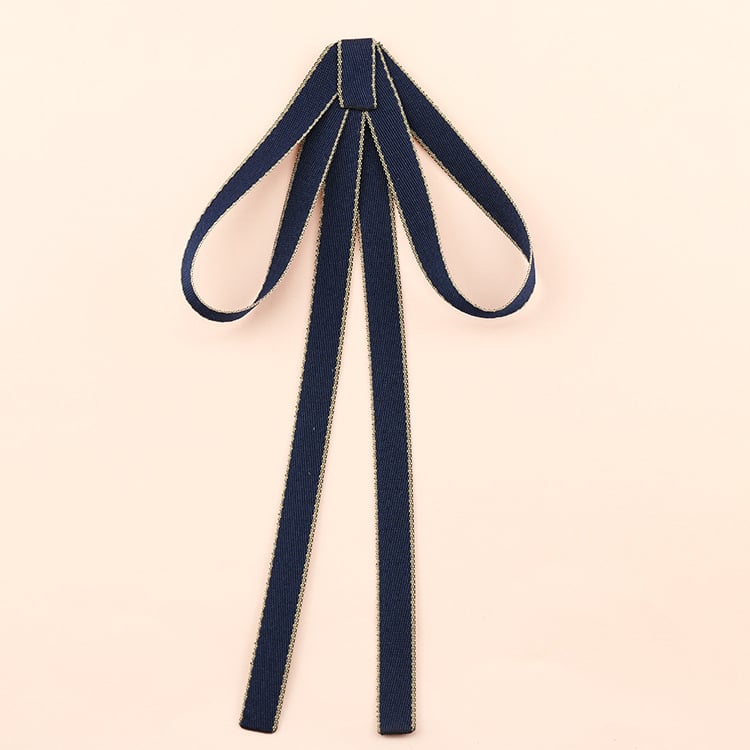 Kakla ziedu loku – universāls, korejiešu stils, satīna apdare, poliestera šķiedra, vienkrāsains raksts