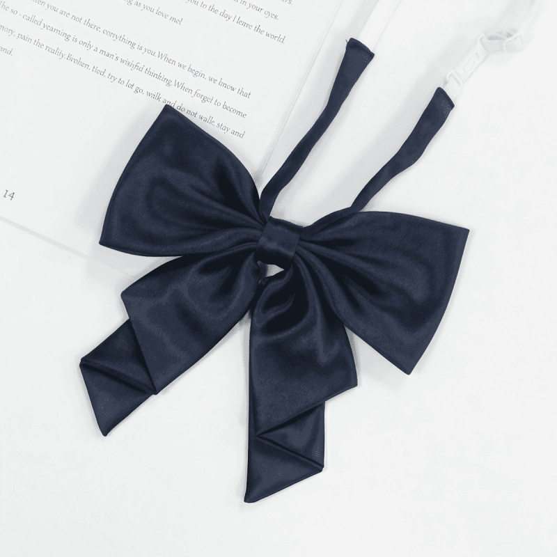 Kaklaraištis ar ziedu uz kaklu – 90% poliesters, Universāls, Korejiešu/Japāņu Literārais/Akadēmiskais stili, 2025. gada pavasaris