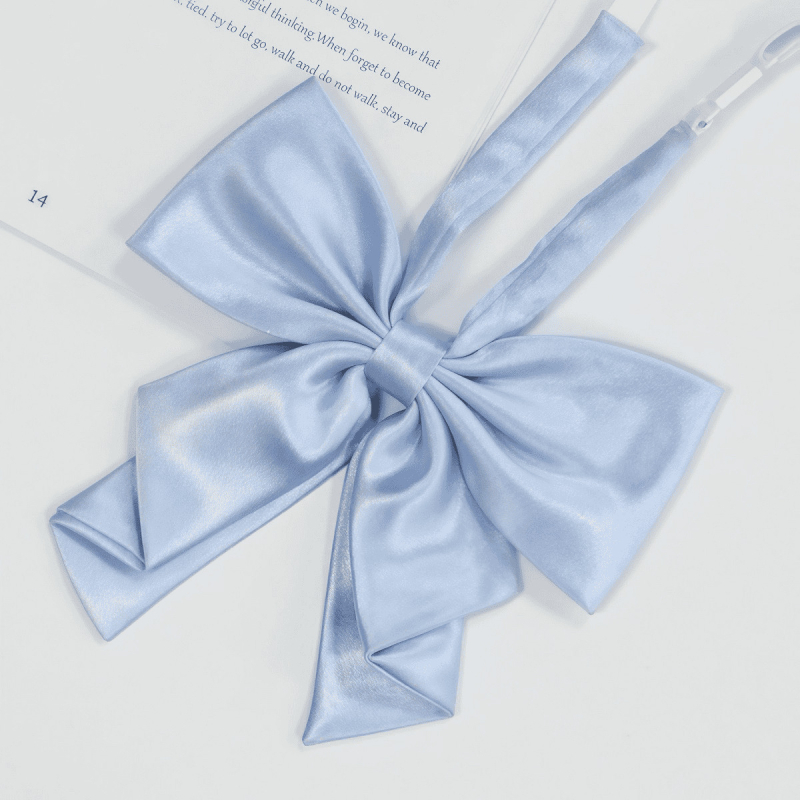 Kaklaraištis ar ziedu uz kaklu – 90% poliesters, Universāls, Korejiešu/Japāņu Literārais/Akadēmiskais stili, 2025. gada pavasaris