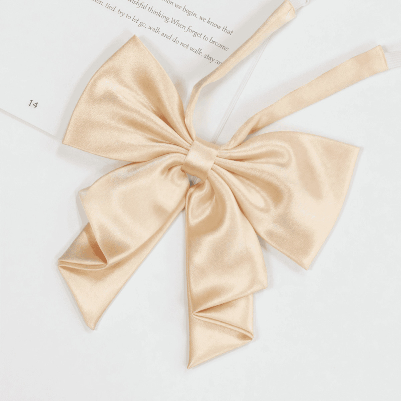 Kaklaraištis ar ziedu uz kaklu – 90% poliesters, Universāls, Korejiešu/Japāņu Literārais/Akadēmiskais stili, 2025. gada pavasaris