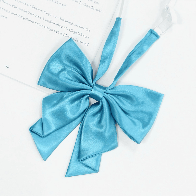 Kaklaraištis ar ziedu uz kaklu – 90% poliesters, Universāls, Korejiešu/Japāņu Literārais/Akadēmiskais stili, 2025. gada pavasaris