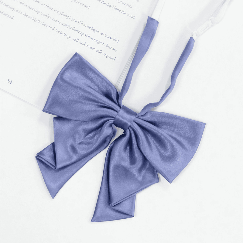 Kaklaraištis ar ziedu uz kaklu – 90% poliesters, Universāls, Korejiešu/Japāņu Literārais/Akadēmiskais stili, 2025. gada pavasaris