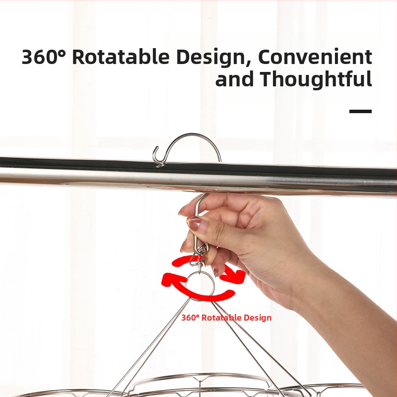 Nerezový sušiaci klips, model YDX-FX30, balenie 100 ks, pre spodné prádlo, nohavice a ponožky