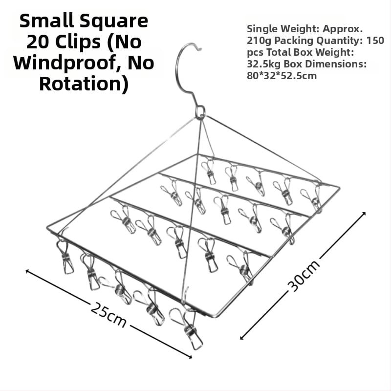 Κλιπ στέγνωσης από ανοξείδωτο ατσάλι, μοντέλο YDX-FX30, σετ 100 τεμαχίων, για εσώρουχα, παντελόνια και κάλτσες