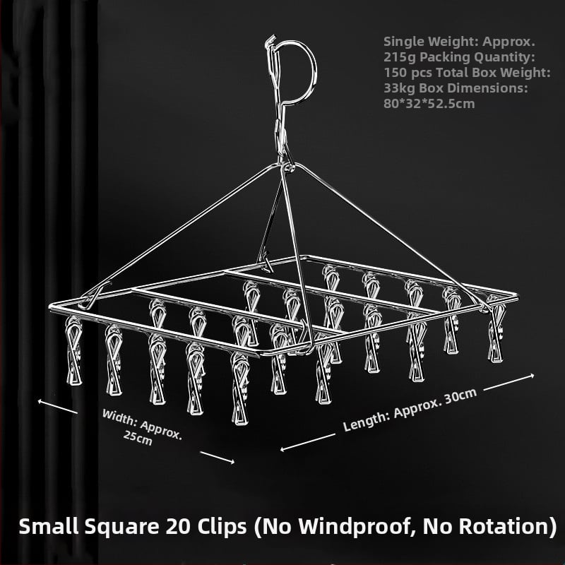 Κλιπ στέγνωσης από ανοξείδωτο ατσάλι, μοντέλο YDX-FX30, σετ 100 τεμαχίων, για εσώρουχα, παντελόνια και κάλτσες