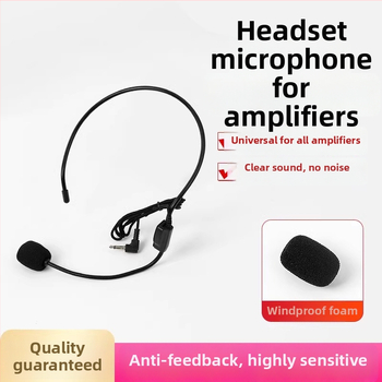 Laidinamas galvos mikrofonas mokytojams, tinkamas paskaitoms ir tiesioginėms transliacijoms, konferencinis mikrofonas, be baterijos, su judančia ritė